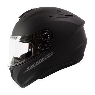 Casco De Moto Mt Helmets Targo Solid A1 Negro Mate,hi-res