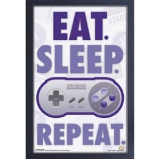 Cuadro Nintendo Eat. Sleep. Game. Repeat 470x315x18,hi-res