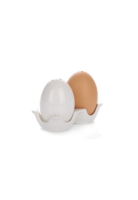 Set Salero Pimentero Loza Diseño Huevos (2u),hi-res