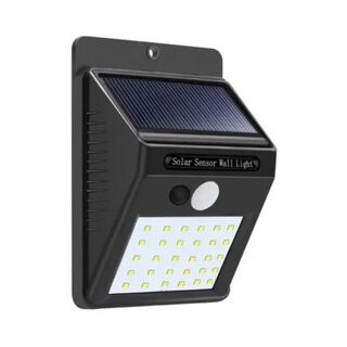 Lampara Con Panel Solar Con 30 Led Sensor De Movimiento ,hi-res