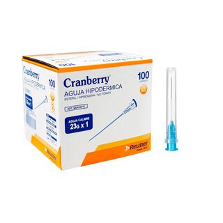 Aguja Hipodermica 23g X 1 - Caja 100 Unds Cranberry,hi-res