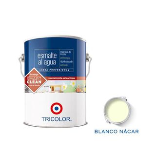 Esmalte Al Agua Profesional 1 Gl Blanco Nacar Tricolor,hi-res