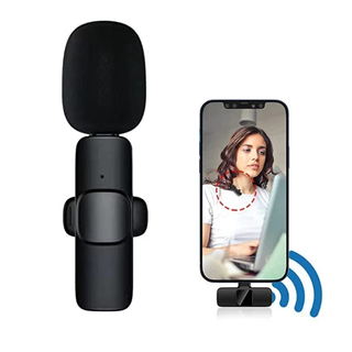 Micrófono De Solapa Inalámbrico Recargable Para Teléfonos Móviles,hi-res