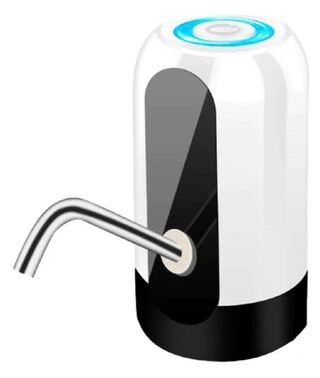 Dispensador Automático De Agua Recargable Usb Blanco/negro,hi-res