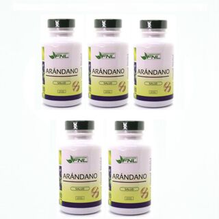 Arándano 5 frascos 60 Cápsulas c/u 500Mg Antioxidante Natural,hi-res