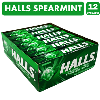 Halls Verde - Sabor Menta Verde Spearmint (Caja Con 12 Uni),hi-res