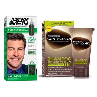 Shampoo matiza canas + tinte 5 minutos Just For Men CVL,hi-res