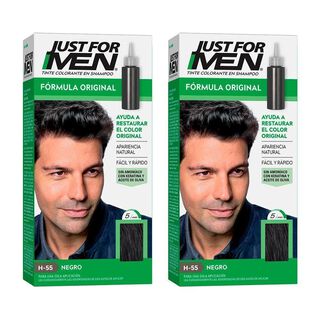 2 shampoo elimina canas 5 minutos Just For Men natural CVL,hi-res