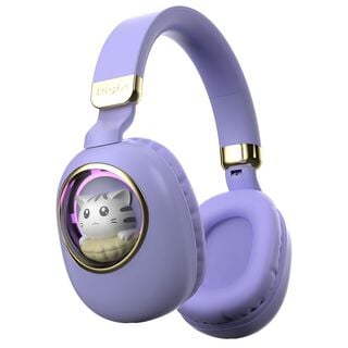 Audífono Bluetooth Diseño Kwai Cat Morado,hi-res