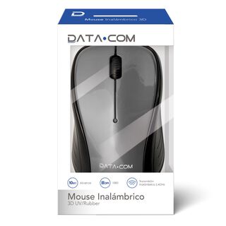 Mouse Inalámbrico Plata 3D Datacom,hi-res