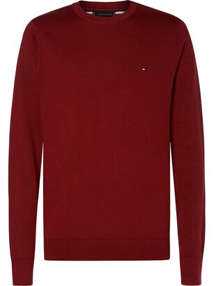 Sweater Básico Signature C-Neck Rojo Tommy Hilfiger,hi-res