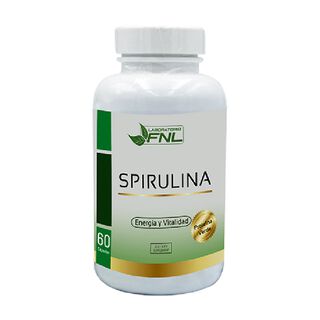SPIRULINA - 300mg Energía y Vitalidad - 60 Cápsulas - FNL,hi-res