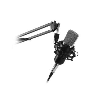 Kit Studio Microfono Condensador Philco c/ soporte Filtro Antipop y Stand USB,hi-res
