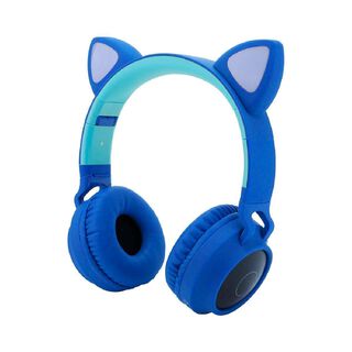 Audifonos Inalambricos Bluetooth Cat 28C Azul Rey,hi-res