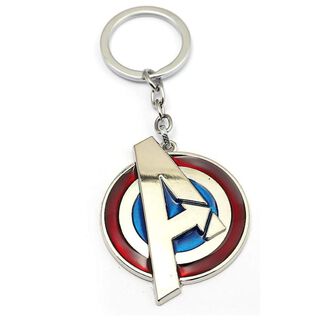 Llavero Metalico Premium Escudo Capitan America Avengers,hi-res