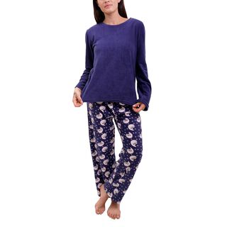Pijama Micropolar Mujer 8530,hi-res