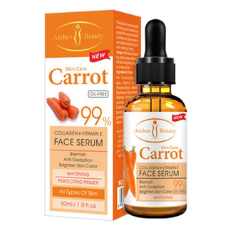 Sérum Facial Blanqueador 99% De Zanahoria Colágeno Vitamina E,hi-res