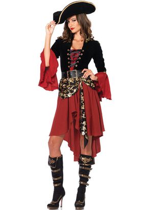 Disfraz de Mujer Pirata Adulta Halloween,hi-res