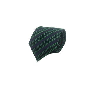 Corbata Seda Diseño Rayas Verde 8cm,hi-res