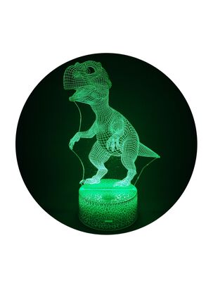 Lámpara Escritorio 3d Dinosaurio Rex Base Agrietada,hi-res