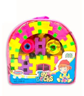 Mochila Bloques Legos De Plastico Didáctico,hi-res