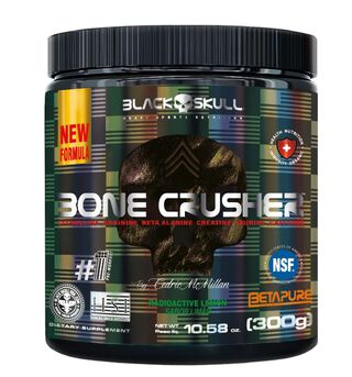 Bone Crusher New - 300g Radioactive Lemon - Black Skull,hi-res
