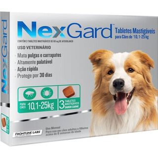 Nexgard Perro 10 a 25 Kgs 3 Tabletas,hi-res