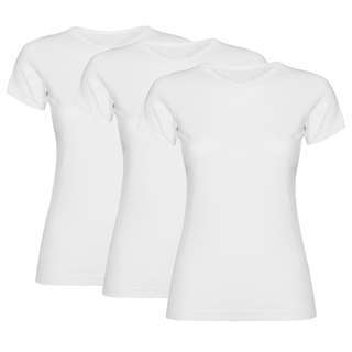 3 Poleras Mujer 100% algodón S/3XL Camiseta Franela,hi-res