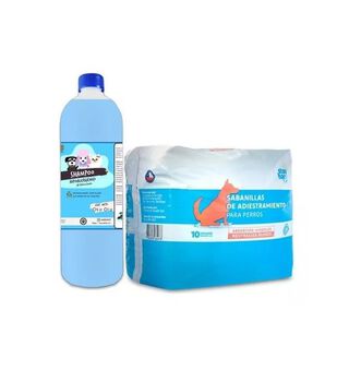 Kit Shampoo Perro Hipoalergenico 1lt  + Sabanillas Absorbente,hi-res