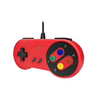 Control Rojo Super Nintendo Colores Con Cable USB,hi-res