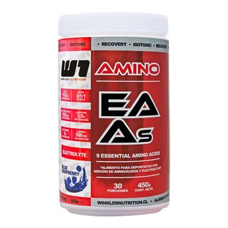 Aminoácidos Esenciales EAAs BCAAs Electrolitos Blue Raspberry 450g,hi-res