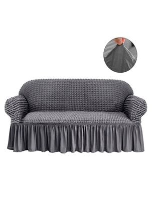cubre sofa gris elasticado futon,hi-res