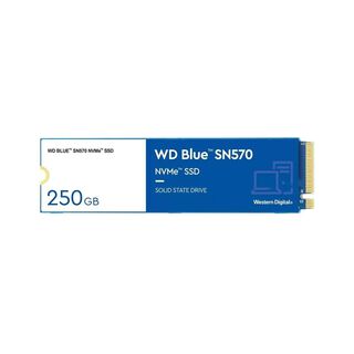 Unidad de Estado Sólido WD Blue SN570, 250GB, NVMe M.2, Lectura 3300 MB/s Escritura 1200MB/s,hi-res