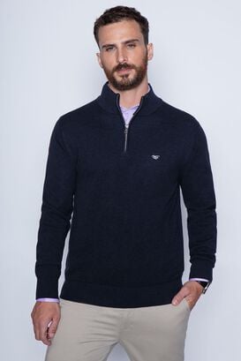 Sweater London Smart Casual L/S Navy,hi-res