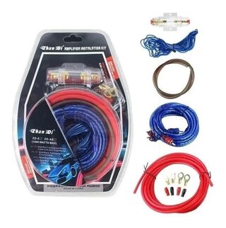 Kit Cables Para Amplificador Subwoofer 1500w Auto ,hi-res