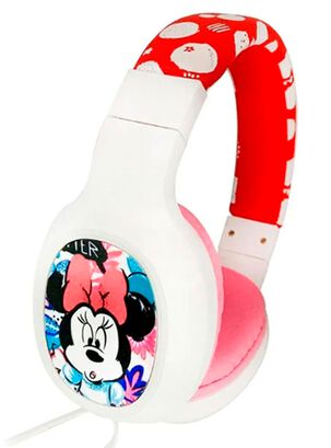 Audifonos Estereo Con Cable Y Microfono Tematico Disney Rosa,hi-res