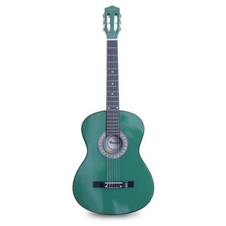 Guitarra Clásica 39 Pulgadas Verde Con Funda Hendrix ,hi-res