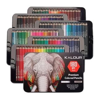 Set 180 Lapices Colore Arte Profesional Dibujo Caja Metálica,hi-res