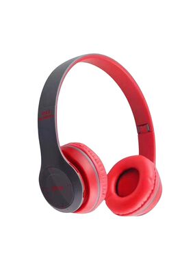 Audífonos Bluetooth Recargable Con Micrófono FM/TF Rojo,hi-res