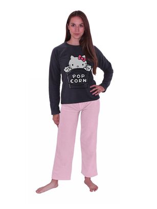 Pijama Mujer Micro Polar  Estampado Hello Kitty,hi-res