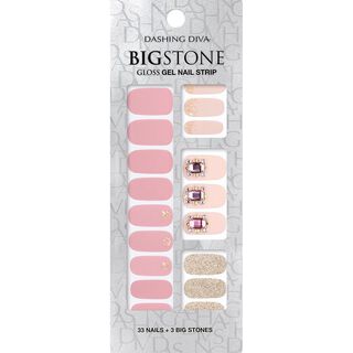 Big Stone Gloss Gel Nail: GVP49B,hi-res
