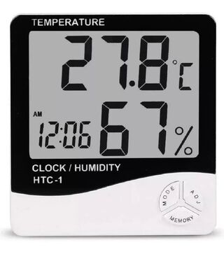 Termohigrometro Digital Higrometro Reloj Temperatura Htc-2,hi-res