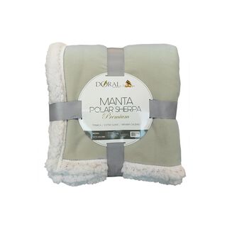 Manta Sherpa Polar Premium 127x152cms Color Blanco - SC,hi-res