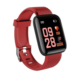 Smartwatch Touch Deportivo Multi Funciones Deportivas Rojo,hi-res