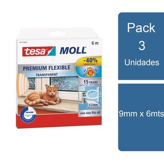 Pack 3 Tesamoll Tubular Silicona Premium Perfil O 6mts tesa,hi-res