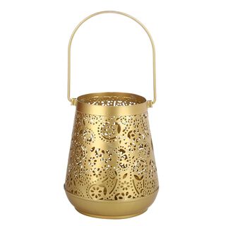 Porta velas farol romántico dorado13x9 cm,hi-res