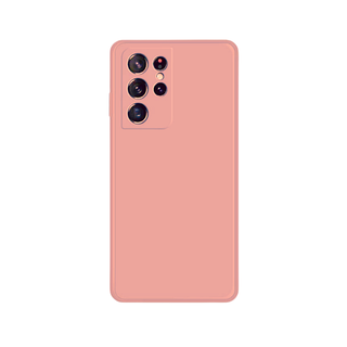 Carcasa Silicón Para Samsung Galaxy S21 Ultra rosa palido,hi-res