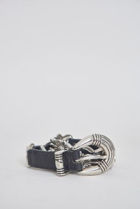 Cinturon vintage  negro captina talla M 813,hi-res