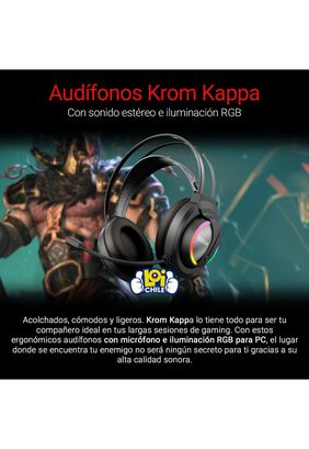 Krom Kappa Auriculares Gaming RGB para PC