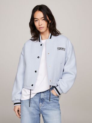 CHAQUETA BOMBER ACOLCHADA CROPPED CELESTE TOMMY JEANS,hi-res